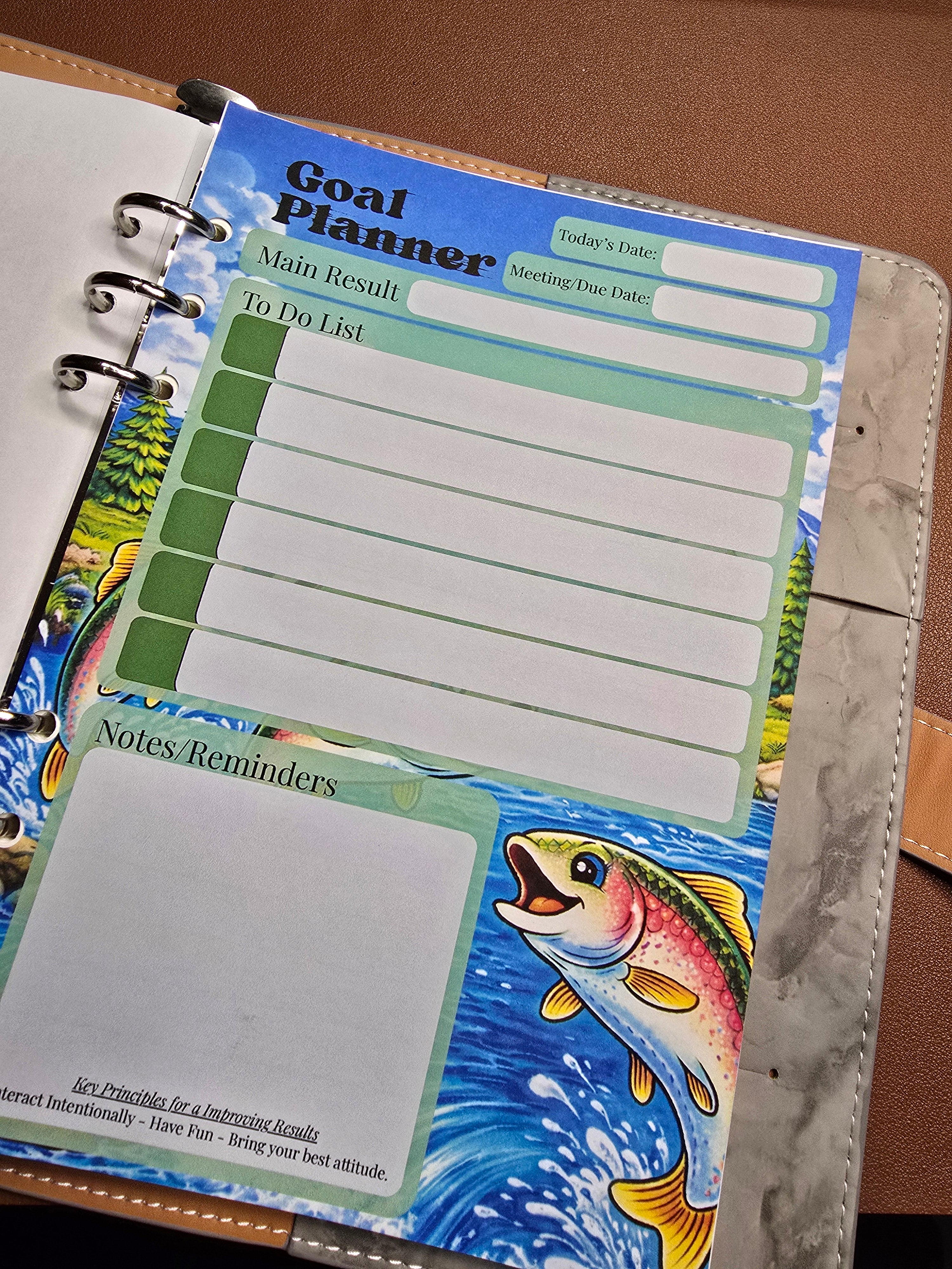River Fun Planner Inserts